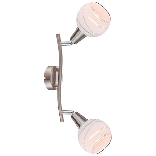 GLOBO LIGHTING Hängeleuchte »ELLIOTT«, nickelfarben, inkl. Leuchtmittel, Breite: 10 cm - grau