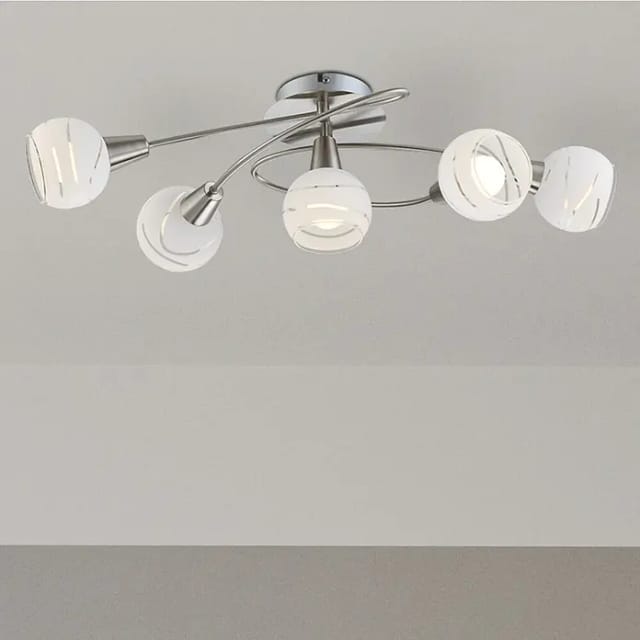 GLOBO LIGHTING Deckenleuchte »ELLIOTT«, nickelfarben, 25W - grau