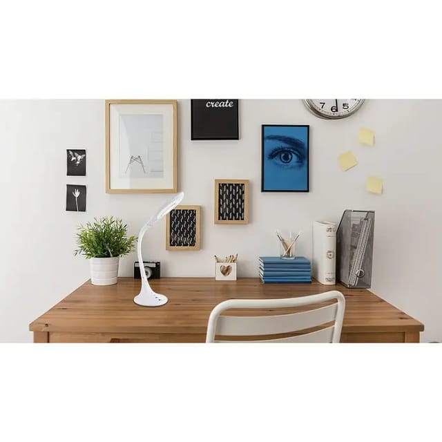 GLOBO LIGHTING Tischleuchte »PATTAYA«, Höhe: 70 cm, 9 W, Metall glänzend, weiß - weiss