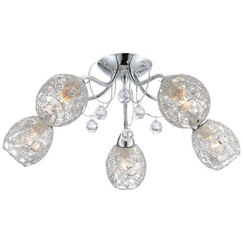 GLOBO LIGHTING Deckenleuchte »KORDULA«, E14, ohne Leuchtmittel - grau