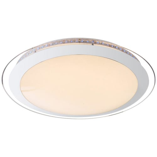 GLOBO LIGHTING Deckenleuchte »NICOLE II«, opalfarben, inkl. Leuchtmittel, Breite: 35 cm - grau