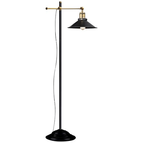 GLOBO LIGHTING Stehleuchte »LENIUS«, Höhe: 155 cm, 60 W, Metall matt, schwarz - orange