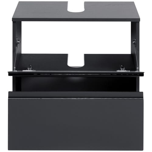 HELD MÖBEL Waschbeckenunterschrank »Cardiff«, BxHxT: 60 x 53 x 35 cm, Anschlagrichtung: links/rechts - grau