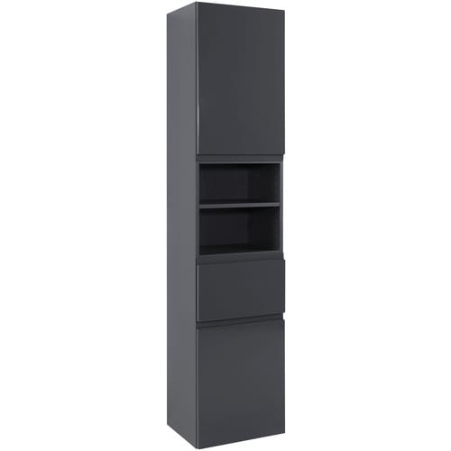 HELD MÖBEL Seitenschrank »Cardiff«, BxHxT: 40 x 180 x 35 cm - grau