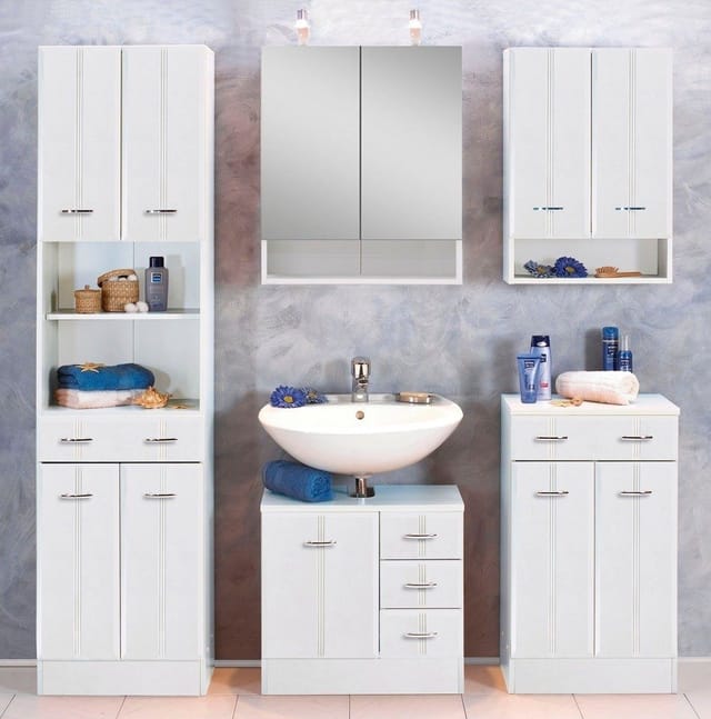HELD MÖBEL Hängeschrank, BxHxT: 25 x 71 x 20 cm - weiss