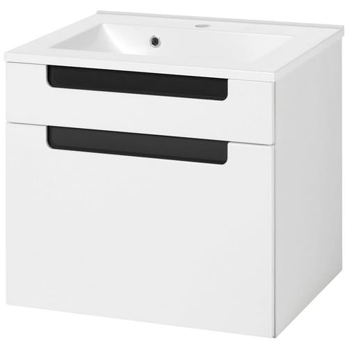 HELD MÖBEL Badmöbel »Siena«, Breite: 60 cm, eckig - weiss