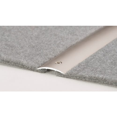 CARL PRINZ Übergangsprofil, BxH: 30 x 3 mm, mittig versenkt gelocht - silberfarben