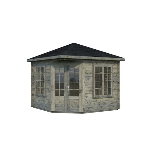 PALMAKO Pavillon »Melanie«, quadratisch mit Ausschnitt, BxHxT: 330 x 325 x 330 cm - grau