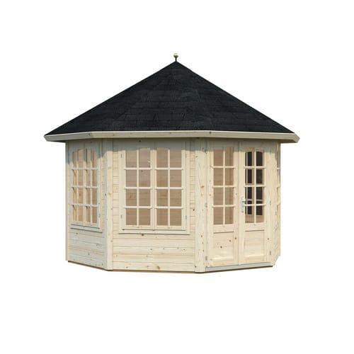 PALMAKO Pavillon »Veronica 4«, achteckig, BxHxT: 337 x 326 x 337 cm - beige