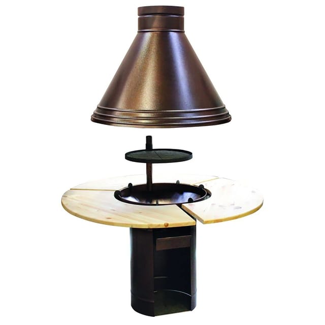 PALMAKO Grillofen, metall/holz, natur - beige