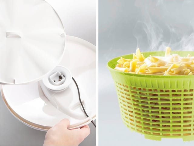 LEIFHEIT Salatschleuder »ComfortLine«, mit rausnehmbarer Drehscheibe, hitzebest. Sieb, Kunststoff, grün/weiß - gruen