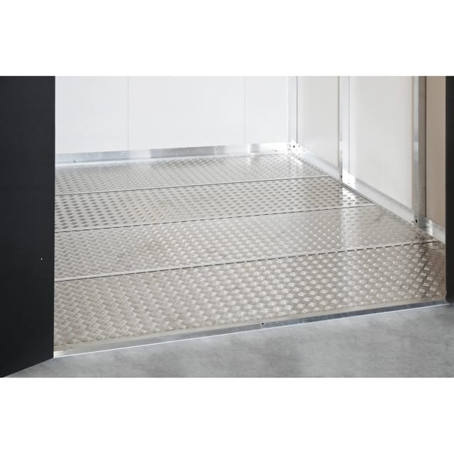 BIOHORT Bodenplatte »Avantgarde«, BxT: 163,5 x 163,5 cm - silberfarben