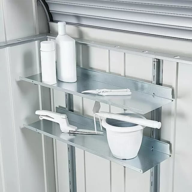 BIOHORT Regalset »StoreMax«, Stahlblech - silberfarben