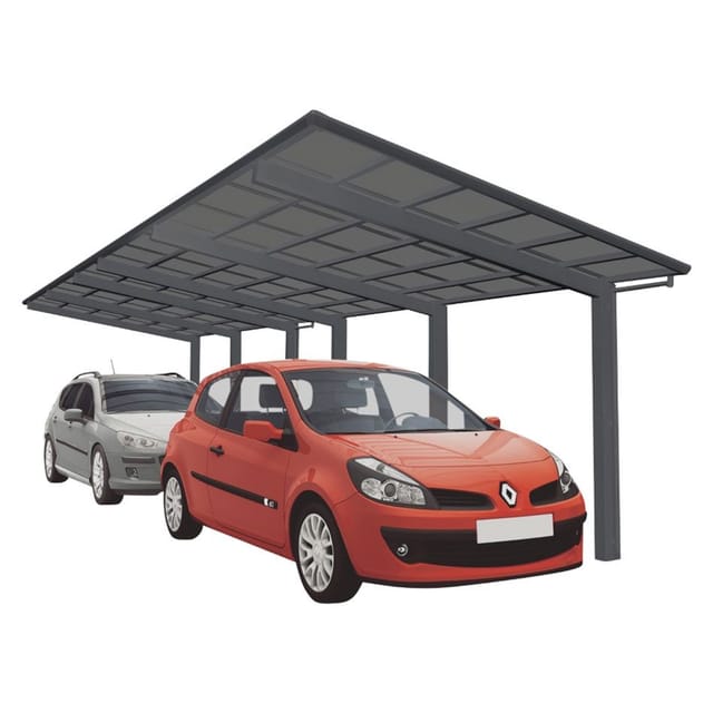 XIMAX Doppelcarport »Linea«, Typ 80, Außenmaß BxT: 272,6 x 982,6 cm, schwarz