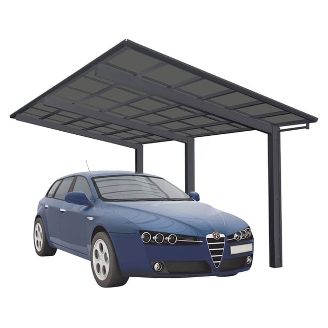XIMAX Einzelcarport »Linea«, Typ 110, Außenmaß BxT: 272,6 x 495,4 cm, schwarz