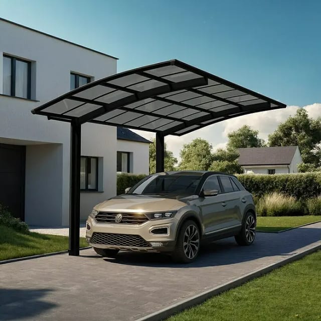 XIMAX Einzelcarport »Portoforte«, Typ 60, Außenmaß BxT: 270,4 x 495,4 cm, schwarz