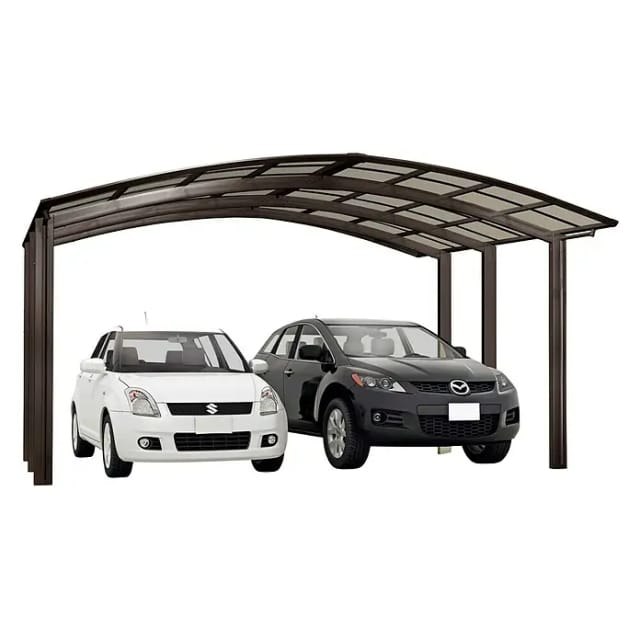 XIMAX Doppelcarport »Portoforte«, Typ 60, Außenmaß BxT: 542,3 x 495,4 cm, braun