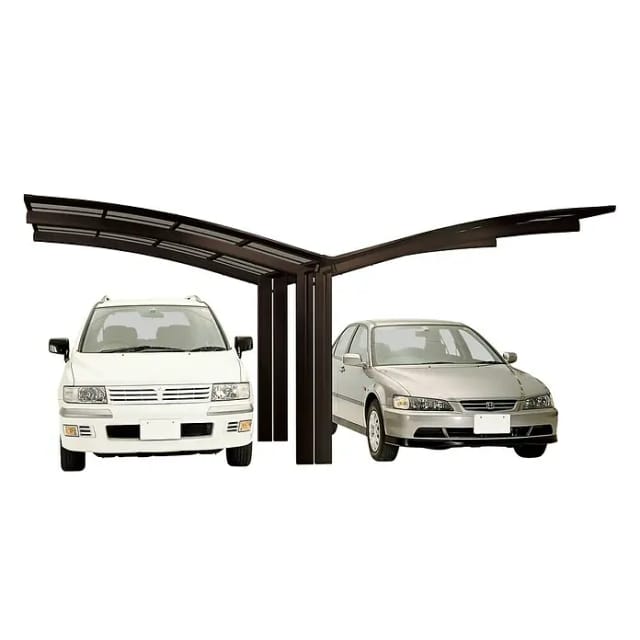 XIMAX Doppelcarport »Portoforte«, Typ 60, Außenmaß BxT: 543 x 495,4 cm, braun