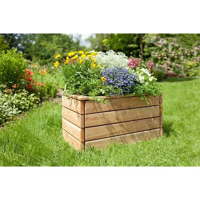 KIEHN-HOLZ Pflanzkasten, BxHxL: 40 x 43 x 80 cm, Holz - beige