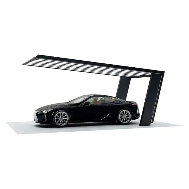XIMAX Einzelcarport »MyPort 7«, Typ 60, Außenmaß BxT: 269 x 511,9 cm, silberfarben|schwarz - bunt