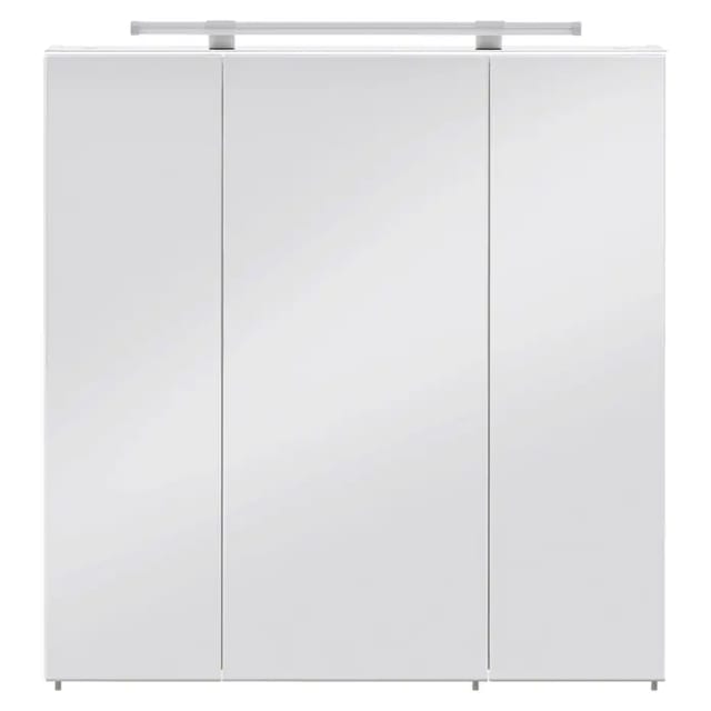 SCHILDMEYER Spiegelschrank »Dorina«, BxHxT: 70 x x 16 cm, 3-türig, weiß - weiss