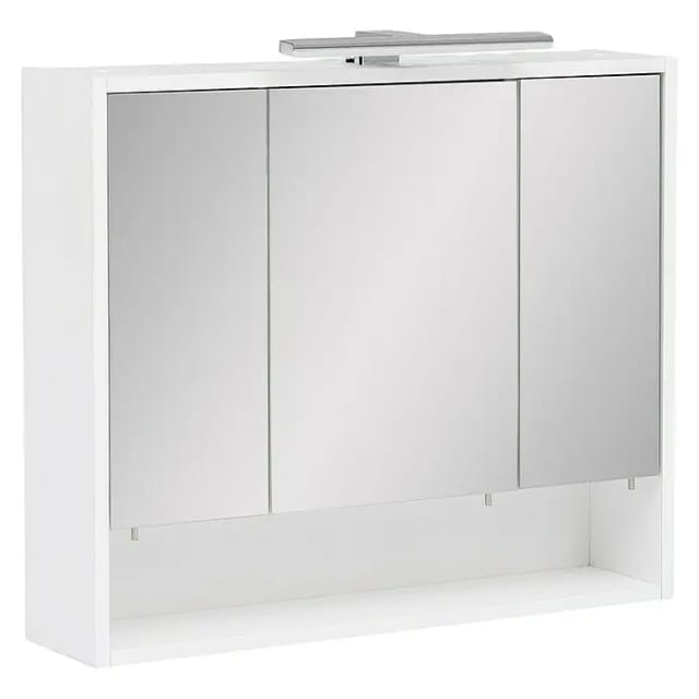 SCHILDMEYER Spiegelschrank »Kimi«, BxHxT: 70 x 60,5 x 16 cm, 3-türig, weiß - weiss