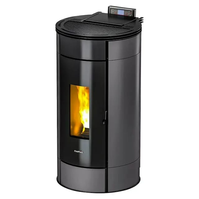 FREEPOINT Pelletofen »Globe«, anthrazit, Stahl, 10,5 kW - schwarz