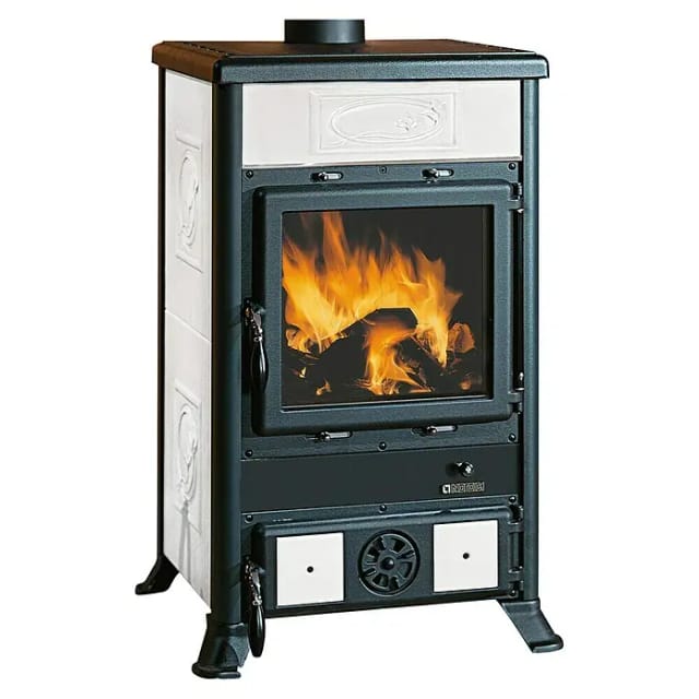 La Nordica-Extraflame® Kaminofen »Rosella R1«, weiss, Keramik, 8,8 kW, Zeitbrand geeignet