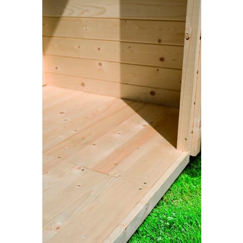 KARIBU Fußboden für Gartenhaus, BxT: 370 x 370 cm, Fichte - braun