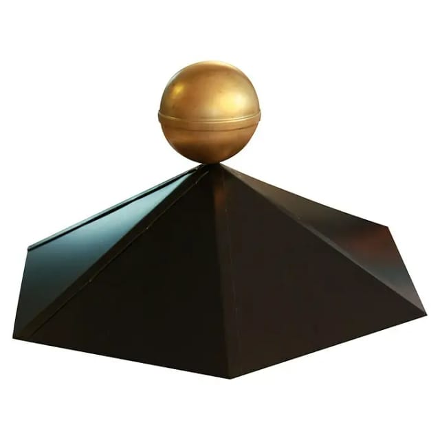 KARIBU Pavillonhaube, Metall, schwarz