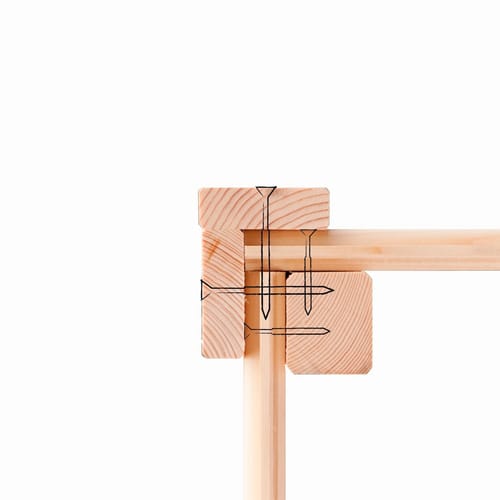 KARIBU Gartenhaus »Merseburg«, Holz, BxHxT: 240 x 220 x 236 cm (Außenmaße inkl. Dachüberstand) - beige