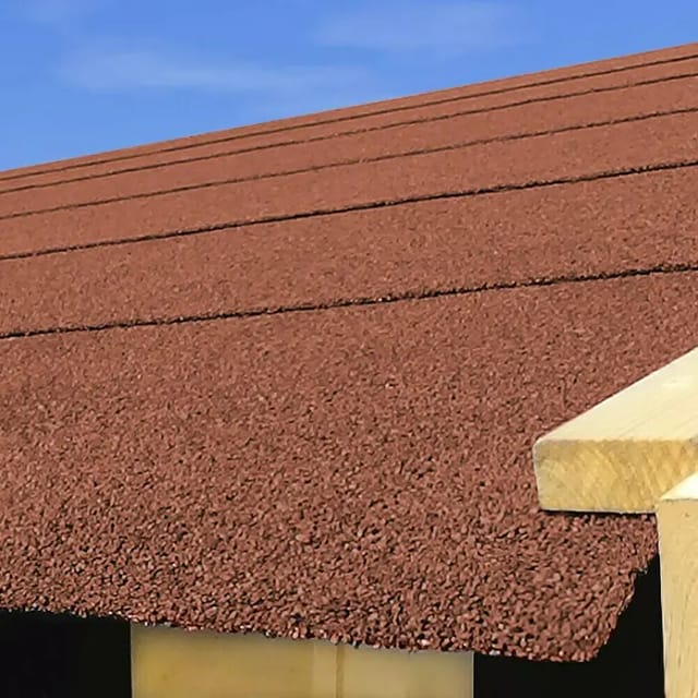 KARIBU Dachbahn für Gartenhäuser, Bitumen - rot