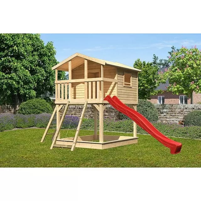KARIBU Spielanlage »Benjamin«, BxHxT: 225 x 309 x 250 cm, natur - braun