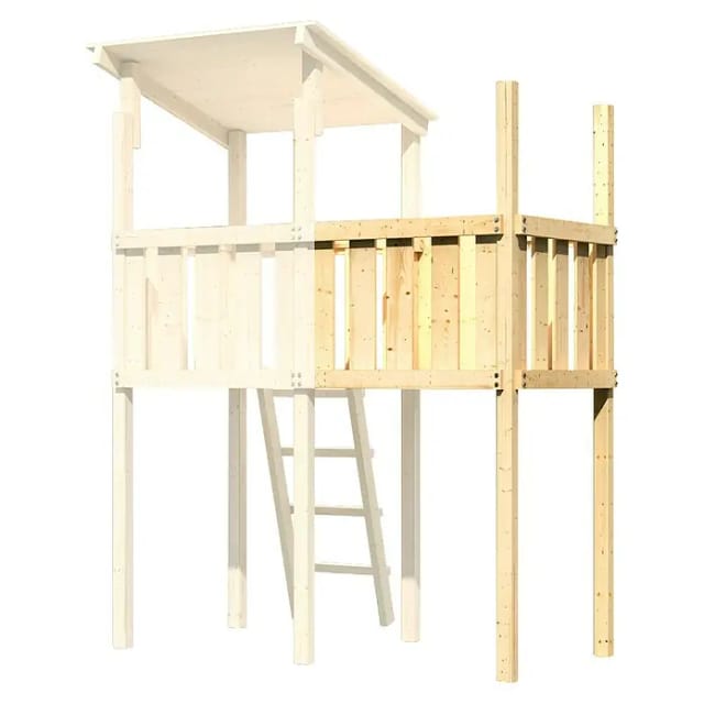KARIBU Anbau »Lotti«, BxHxT: 107 x 186 x 107 cm, natur - braun