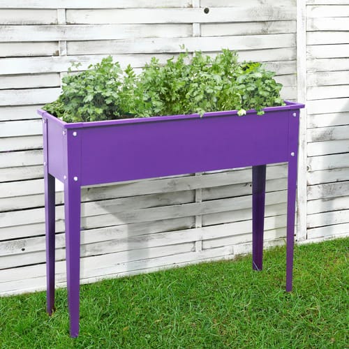 FLORAWORLD Hochbeet »Season«, BxHxL: 100 x 80 x 30 cm, Stahl - lila