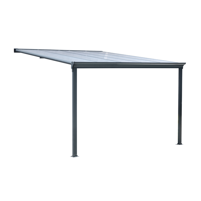 FLORAWORLD Terrassenüberdachung, Breite: 312 cm, Dach: Polycarbonat (PC), anthrazit - grau