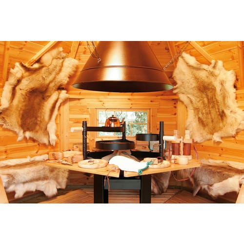 WOLFF Grillkota, Holz, natur, BxT: 438 x 388 cm