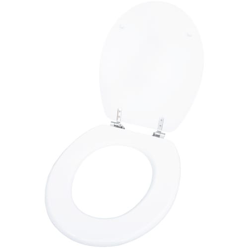 CORNAT WC-Sitz »BERN«, MDF, D-Form - weiss