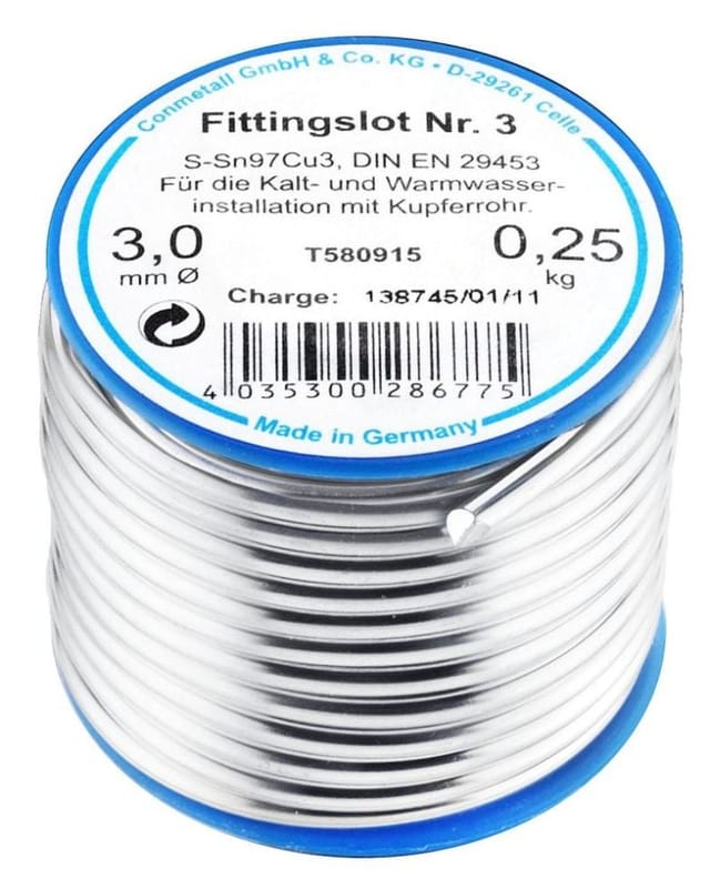 CORNAT Weichlot, 3 mm - silberfarben