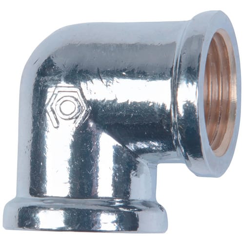 CORNAT Winkel, Messing, Innengewinde: 3/8" - silberfarben