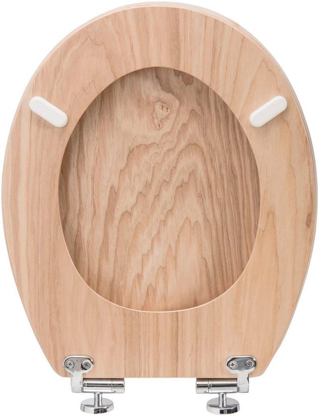 CORNAT WC-Sitz »LIGNA«, Echtholz, oval, mit Softclose-Funktion - braun