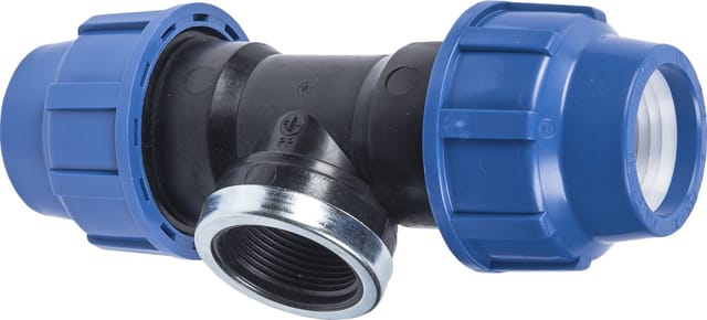 CORNAT PE-T-Stück, Polypropylen (PP), blauschwarz