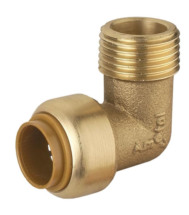 CORNAT Steckwinkel, 1/2", Metall - goldfarben