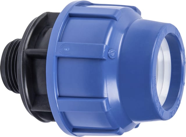 CORNAT Übergangsstück, Polyethylen (PE), 1 1/4" - blau