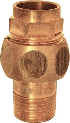 CORNAT Löt-Verschraubung »22 mm, 3/4" AG«, Rotguss - braun