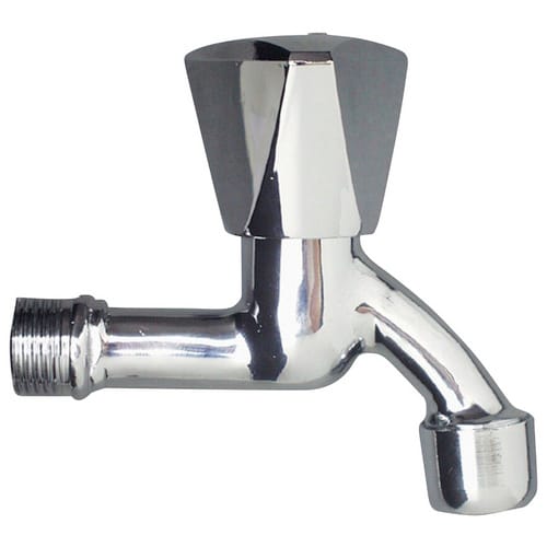 WELLWATER Auslaufventil, Messing verchromt, 1/2" - silberfarben