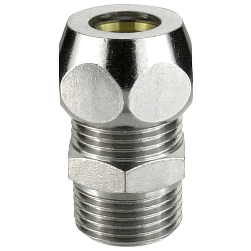 WELLWATER Sanitärarmaturenzubehör, Messing, Innengewinde: 1/2" - silberfarben
