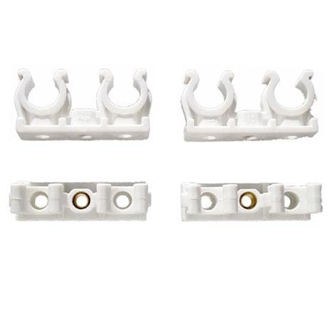 CORNAT Clips, Kunststoff, 25 Stück - weiss