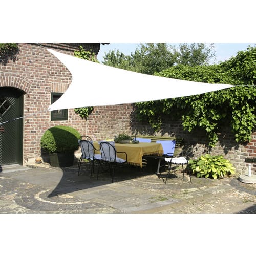 FLORACORD Dreiecksonnensegel, Breite: 360 cm - weiss