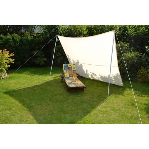 FLORACORD Vierecksonnensegel, 250 x 300 cm - beige